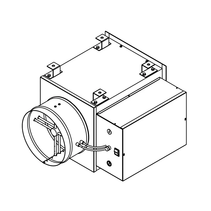 HVAC Systems Parts Air Conditioning Single Duct Air Vent Deflector VAV box with Bacnet Controller for HVAC Solutions