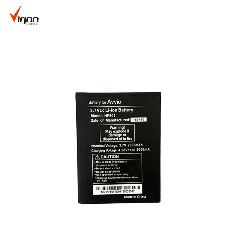 Factory High Quality General Mobile Phone Battery Lithium Batteries for Avvio HF501
