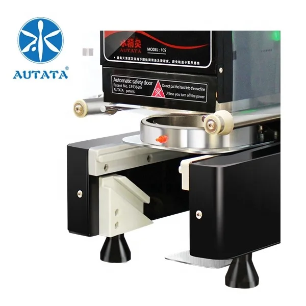 Wholesale Customizable AUTATA 120W Beverage Plastic Paper Cup Sealing Machine ATT-105 For Coffee Soya Bean Milk Food Equipment