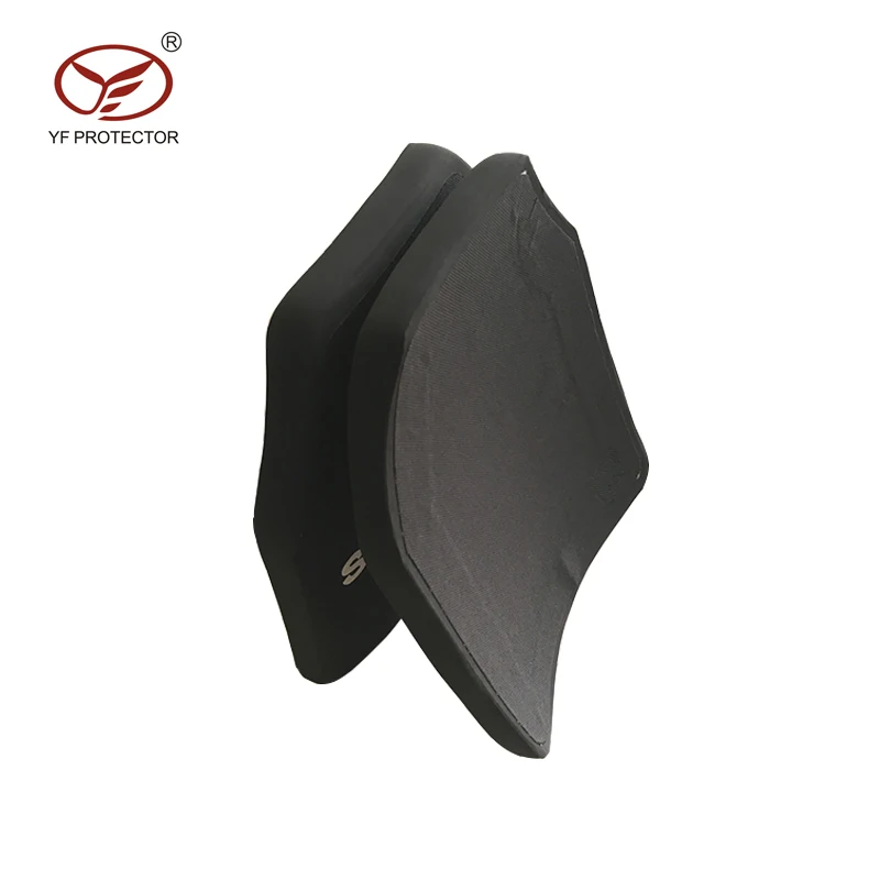 YF Protector Single Curved Hard Plate Multi Double Curved Ceramic Plate BR5 Alumina Silicone Carbide IV Strike Face PE Plate