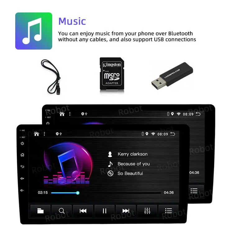 Carplay car video 9 inch car radio android GPS WIFI 2+32GB AM/RDS Car dvd player for honda XRV/Vezel 2015 -19