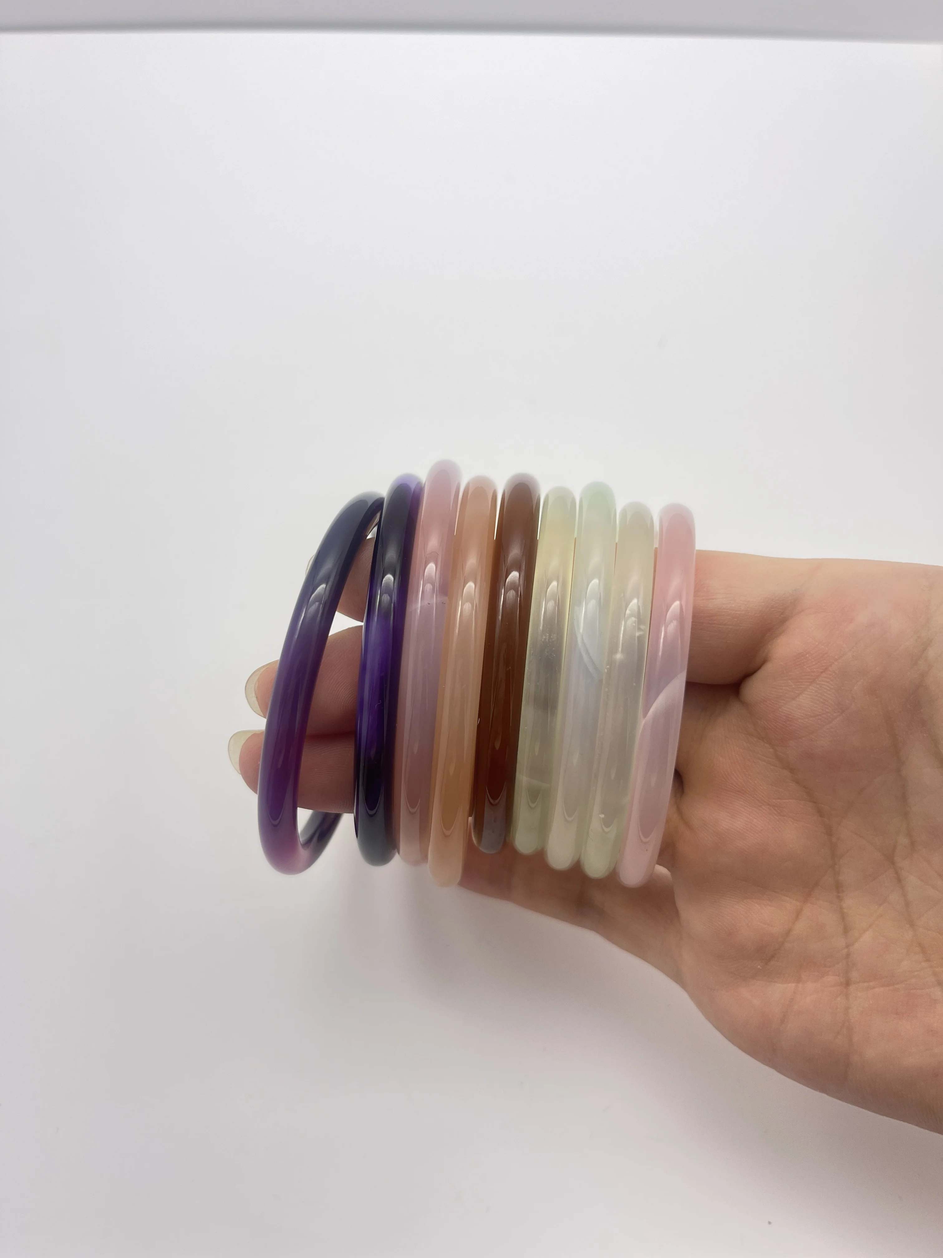 New Products Natural Jade Bangle jade Stone  Bracelet Jadeite Natural Jade Bracelet Agate Bangles Women
