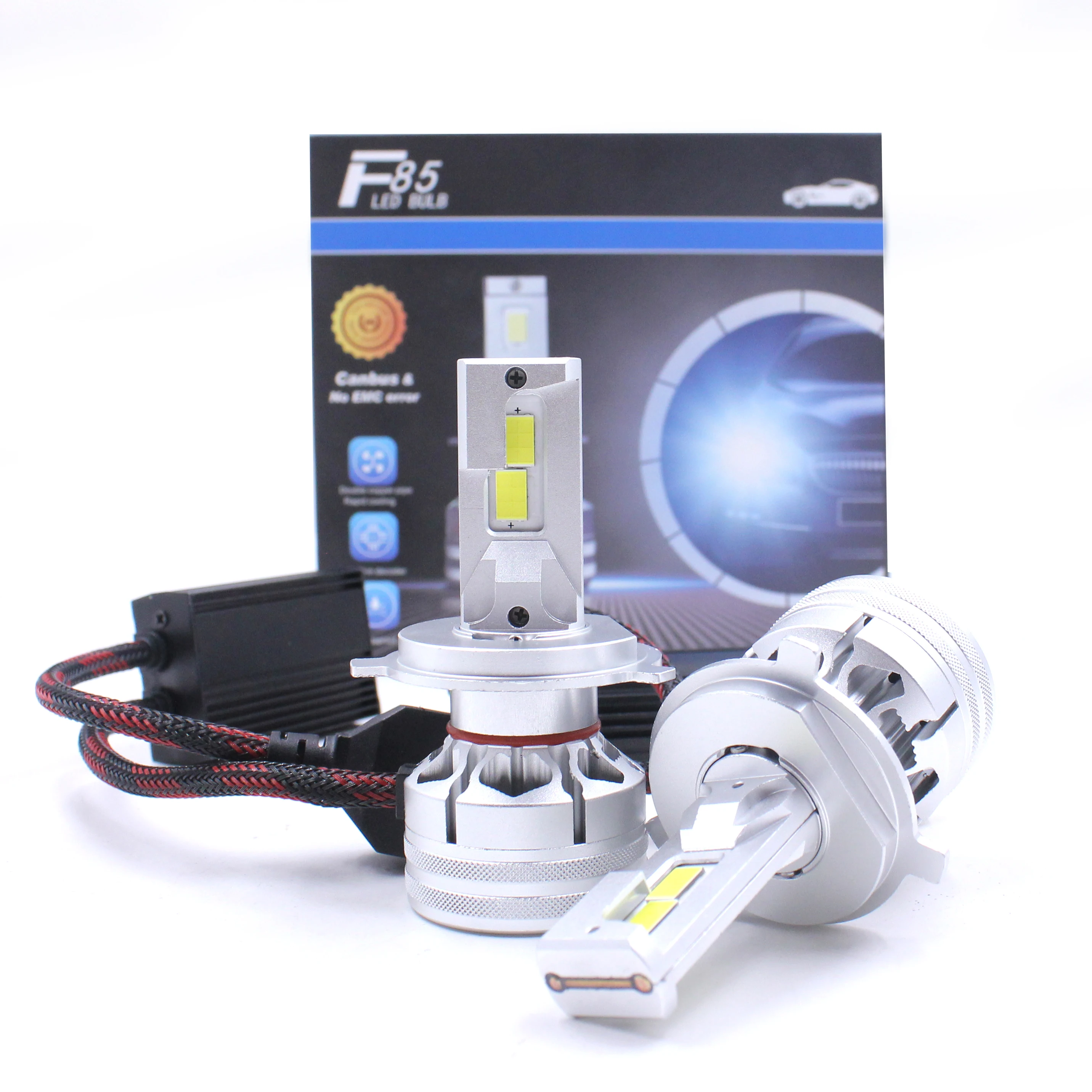 F85 170W 17000LM H4 H7 H11 9005 9006 9012 LED Headlamps Bulb Fog Lamps 9004 9007 H13 H4 LED Car Headlights