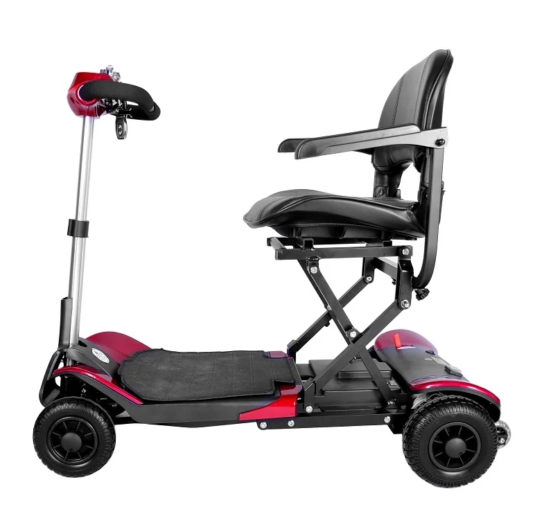 JBH Adult Electric Disabled Mobility Scooters Electric 4 Wheel with Magnetic Brake 4 Scooter Electronic Unisex Aluminum Alloy 6h
