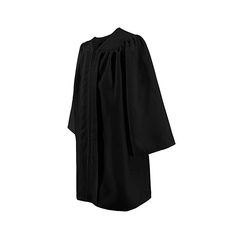 Matte Black Graduation Robe -Child Graduation Gown and Cap