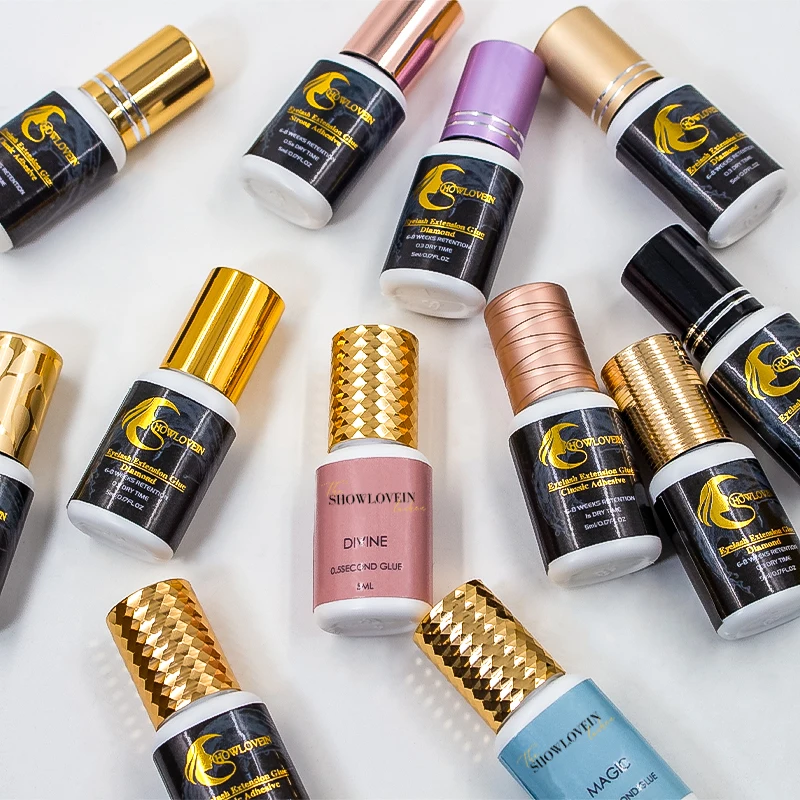 Super Strong 0.5-1 Second Latex Free Waterproof Lash Glue 5ml  Fast Drying Eyelash Extension Glue