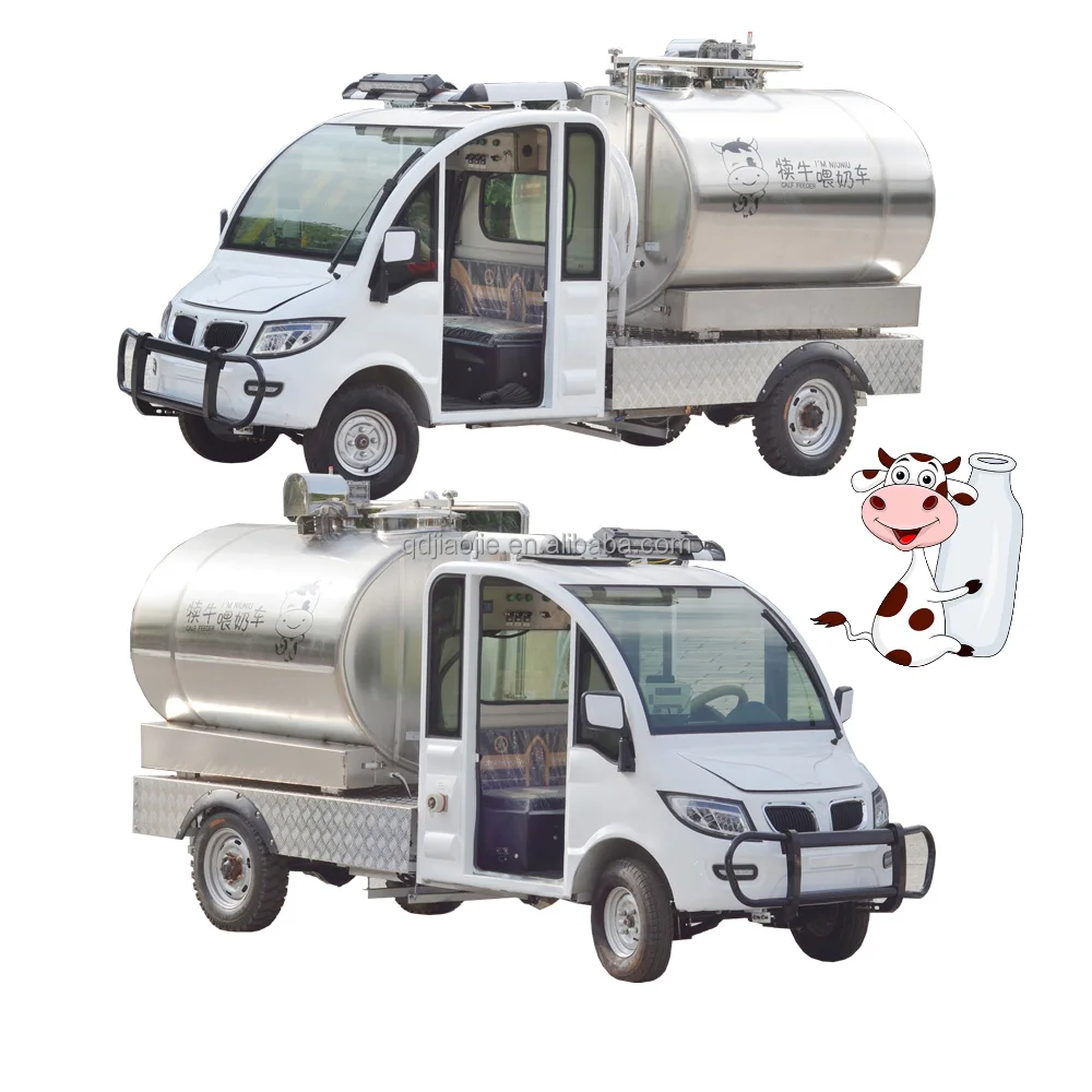 Hot selling pasteurization calf milk feeder water tanker dairy farm management equipment 1000L milk taxi for livestock farm