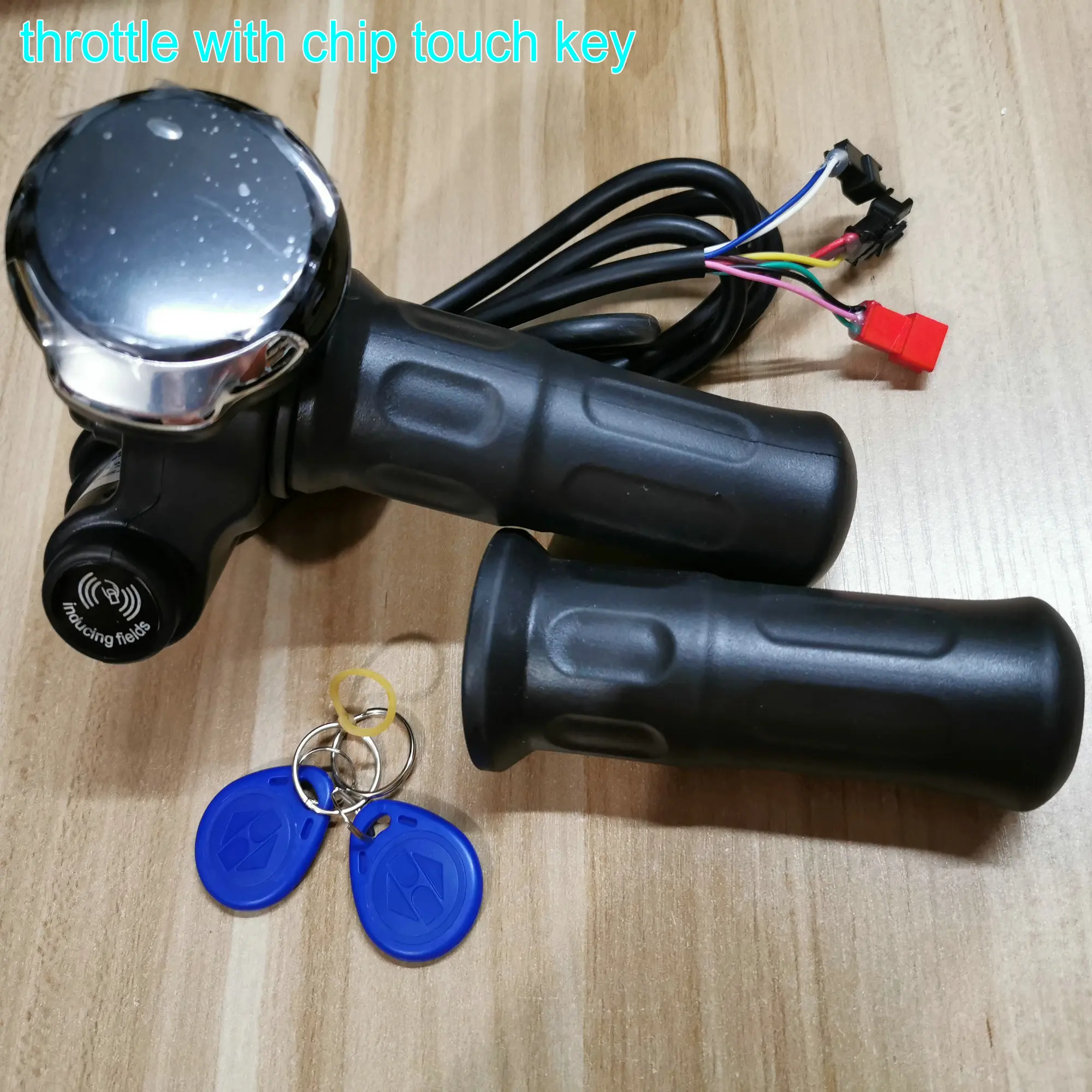 Twist Throttle With Induction Lock+Display 24v36v48v60v Speed Voltage Battery Indicator Electric Bike Scooter MTB Tricycle Part