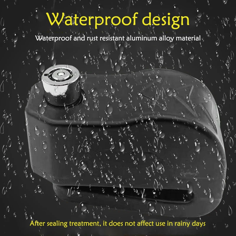 UMEDO Motorcycle Disc break Lock Alarm Disc Lock Electric Scooter Spare Parts  Alarm Lock 120db Loud