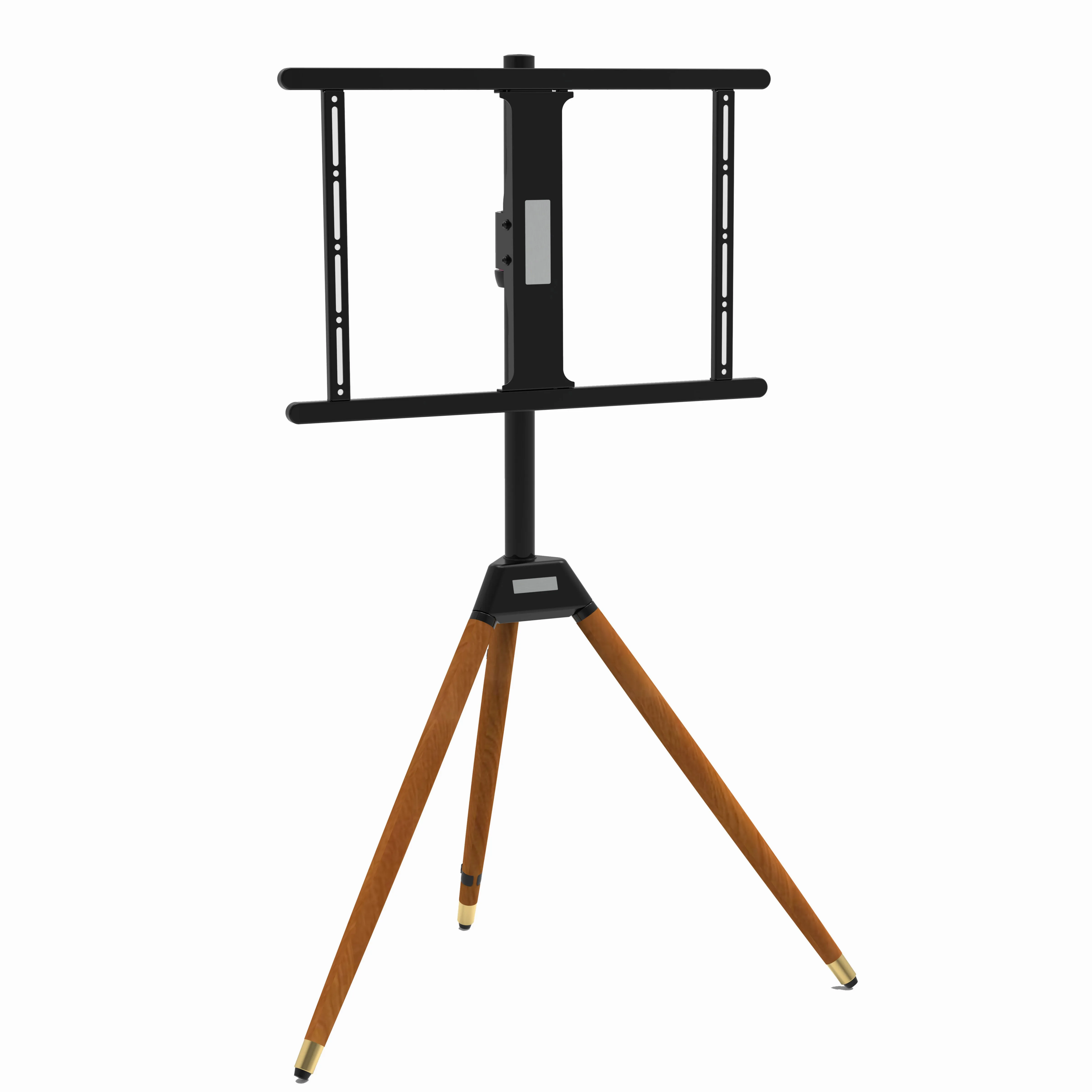 32 inch - 75 inch large wall wood tv floor stand modern furniture portable metal tv stand with mount vesa 600x400mm stand for tv