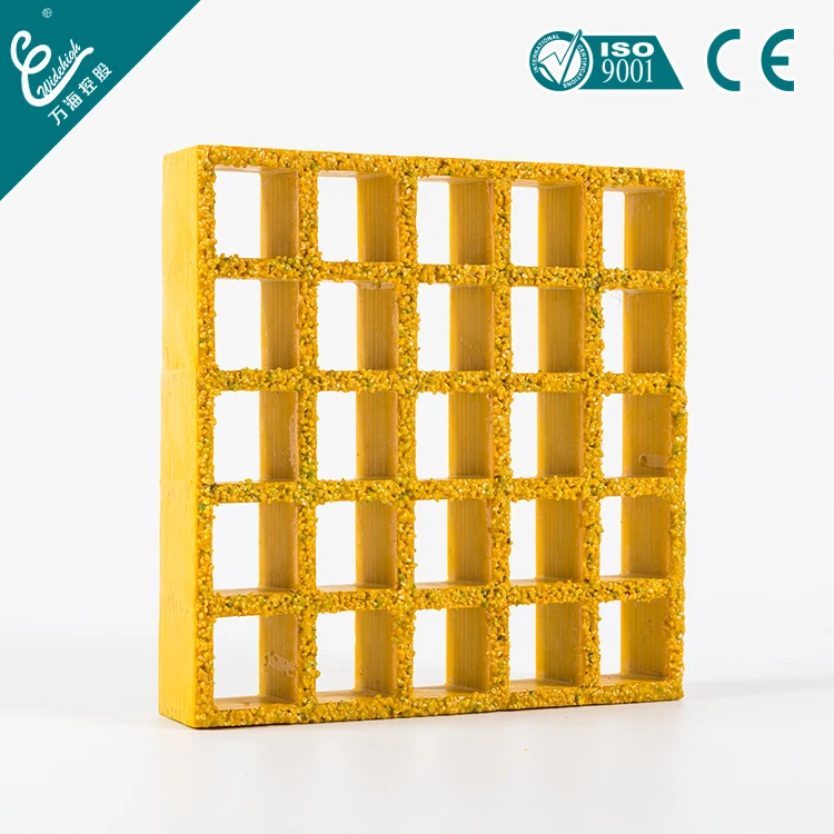 The Most Durable Fire Retardant Chemical Corrosion Resistance Molded Pull Extruded Mesh FRP Walkway Floor