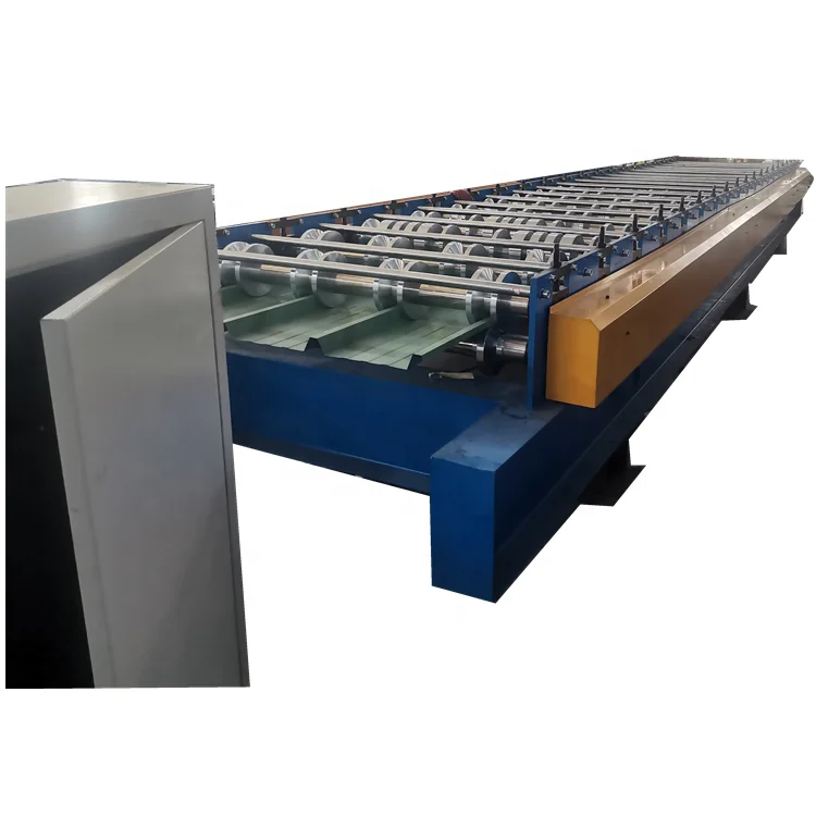 Good quality Peru roofing sheet making Tr4 Tr5 aluminum zinc roof panel roll forming machine