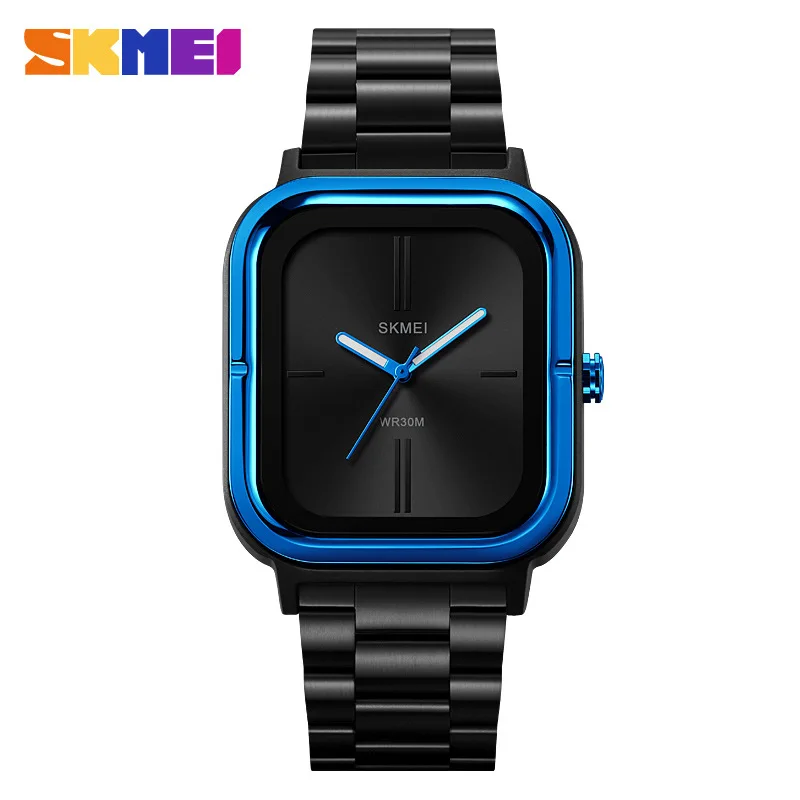 GZ 2275 Trendy Minimalist Three Needle Stainless Steel Strap 38.4mm Waterproof Travel Quartz Movement Skmei Watch Chronograph