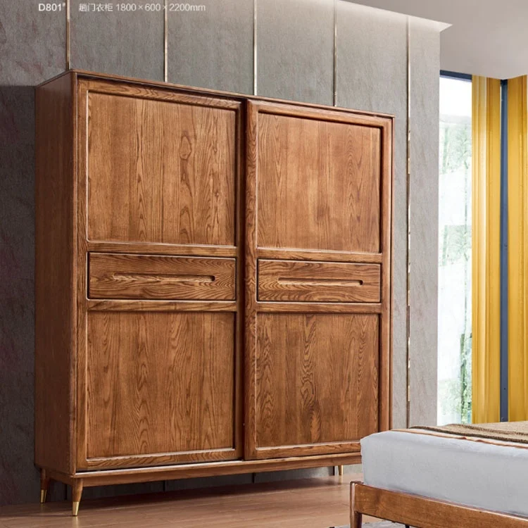 2020 Hot Sale Nordic Modern Style Bedroom Furniture Queen Size Wooden Bed