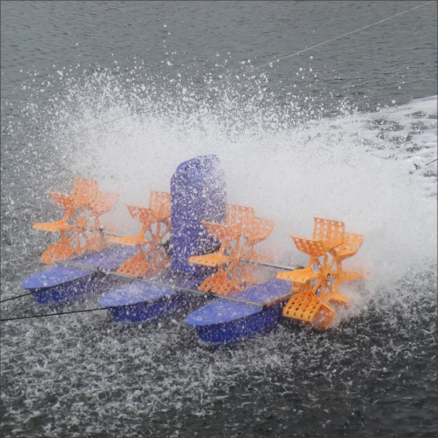 Solar power Permanent magnet paddle wheel aerator aquaculture machine water wheel aerator
