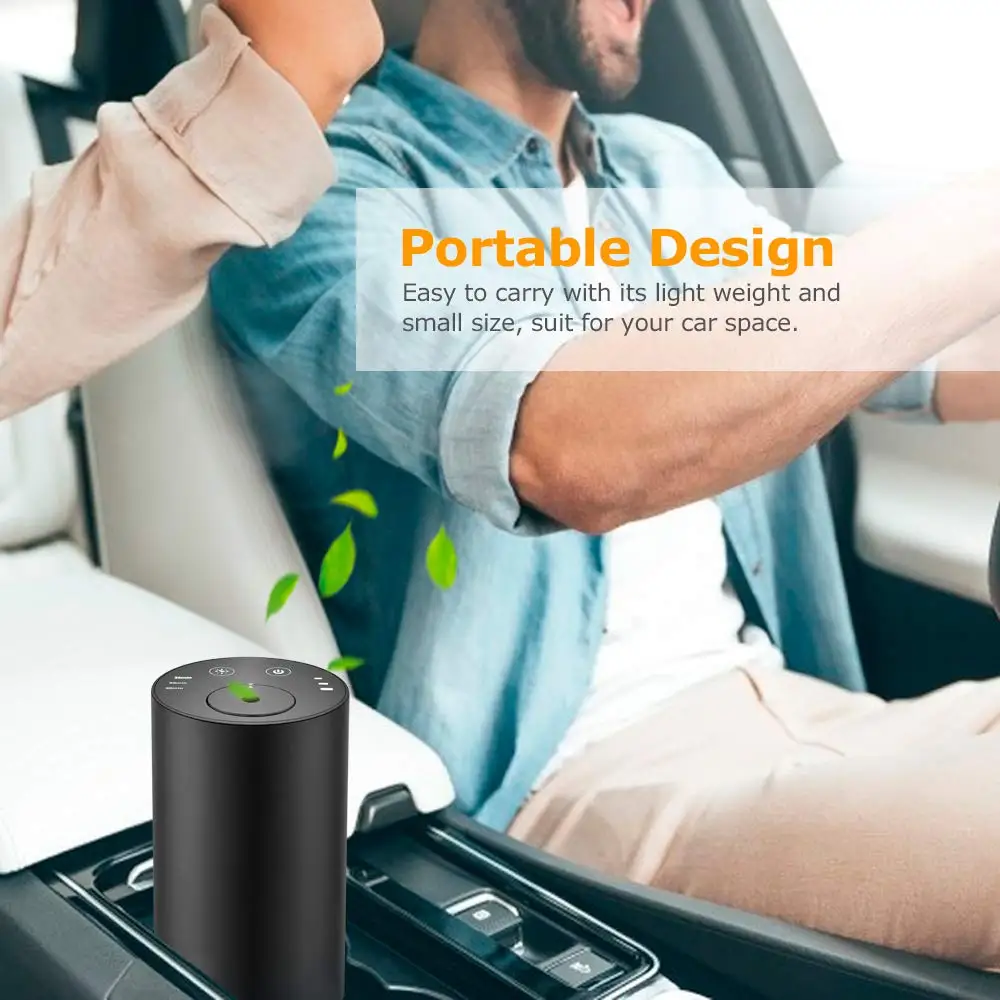 Good Quality Aluminium 10ml  Rechargeable Portable Wireless Aromatherapy Pure Car Waterless Aroma Atomizing Nebulizer Essential