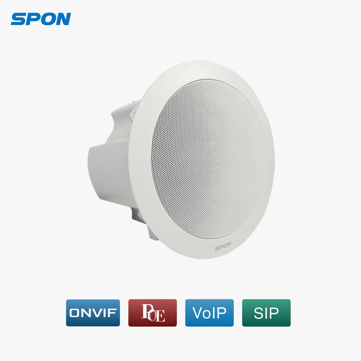 All-in-one Wideband IP PoE Ceilling Speaker for Public Address System Ceiling Sound System