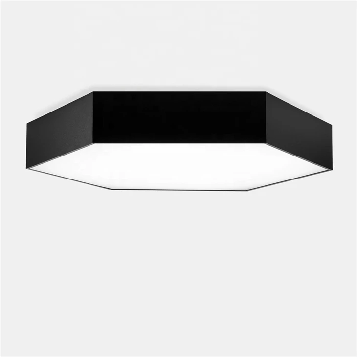 led starline wave crystal pvc design black iron gu10 halogen Flat Surface Mount Indoor led modern ceiling lamp