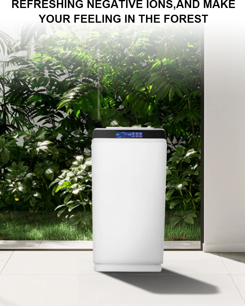 Commercial Air Purifier In Air Purifiers With Uvc Light True Hepa Filter Super Large Air Volume For Office School Hotel Hospital