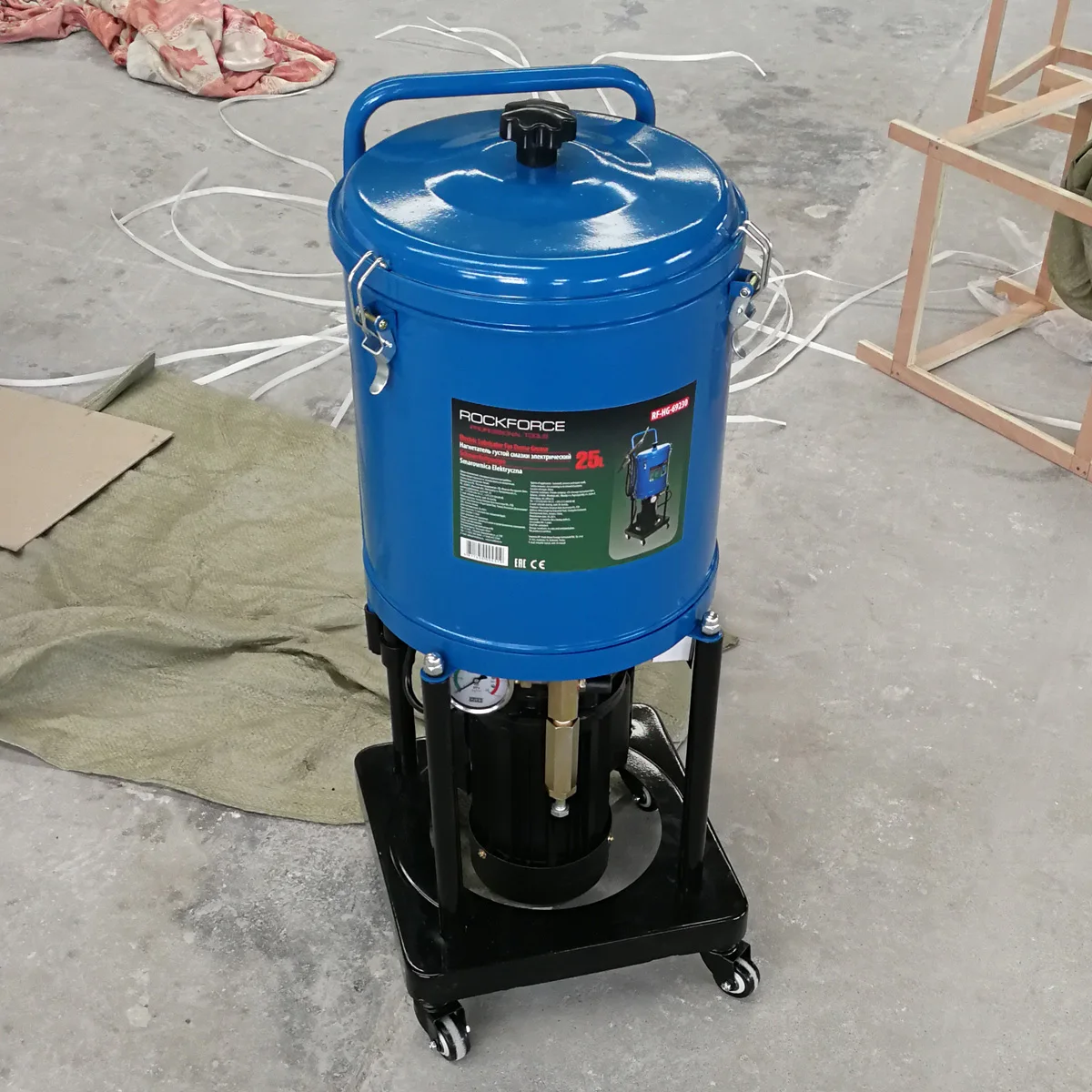 Electric Grease Pump 25L Automotive Excavator Tools Lubricator for Dense Grease 25Kg Electric Grease Gun