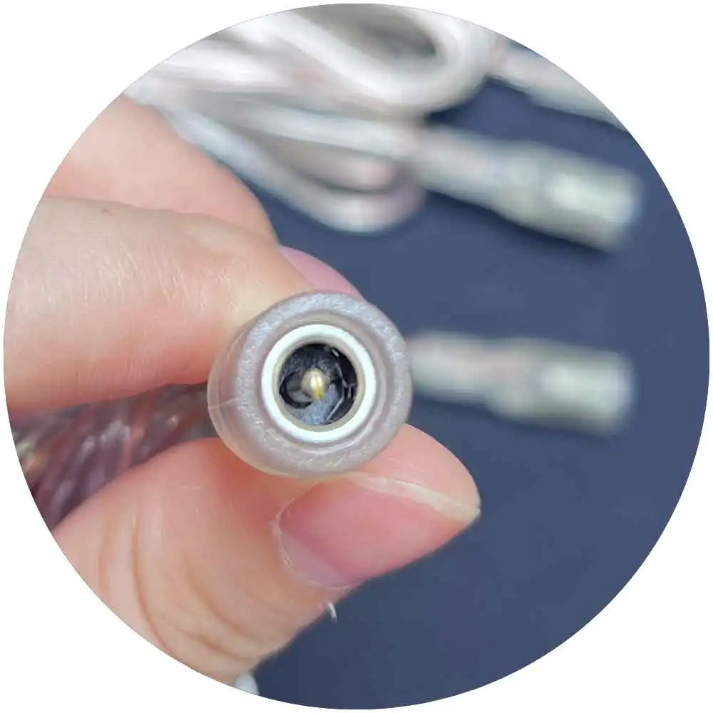 DC12V wire transparent  DC connector wire transformer for led neon lights dc power connector dc connector 2.1 x 5.5m