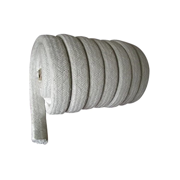 Manufacture 1260C  Fire Resistant Refractory Ceramic Fiber Square Braided Rope for Electric Stove