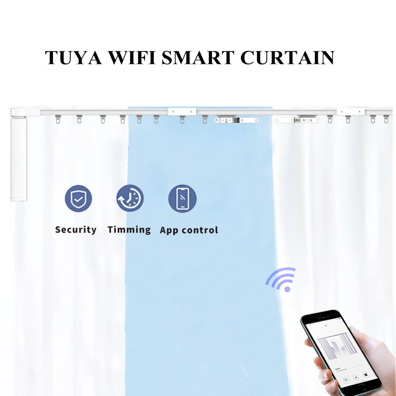 Garden Yandex Alice Wifi Curtains Smart Home Automation Motorized Curtains Remote Control Window Automatic Curtain Opener 2N