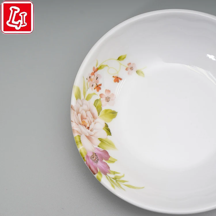
Melamine tableware small dish dipping dish flower pattern daily household practical tableware 