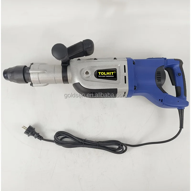 Professional SDS MAX Concrete Breaker Demolition Jack Hammer Machine 50mm Chipping Hammer Drill 220v 1700w 27J 11.7kgs 1900BPM