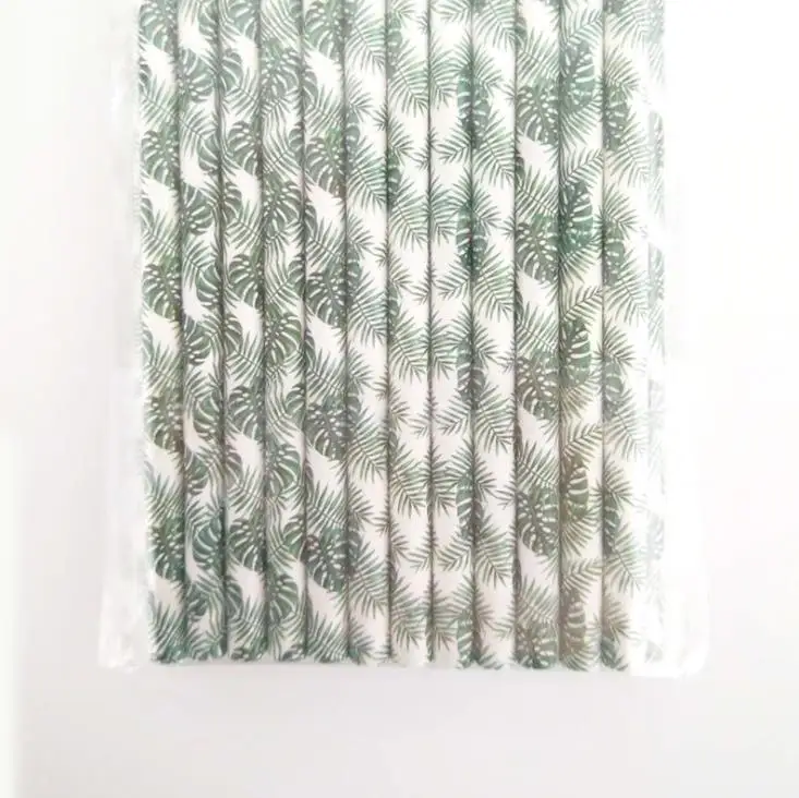 
Best selling 25pcs/bag Multi-style Colorful Paper Straw Biodegradable Paper Straws 