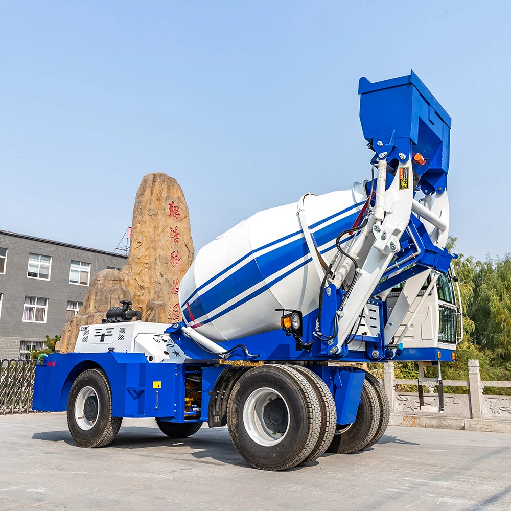 Customized Self Loading  Concrete Mixer Truck Mini Mobile Concrete Mixer Truck