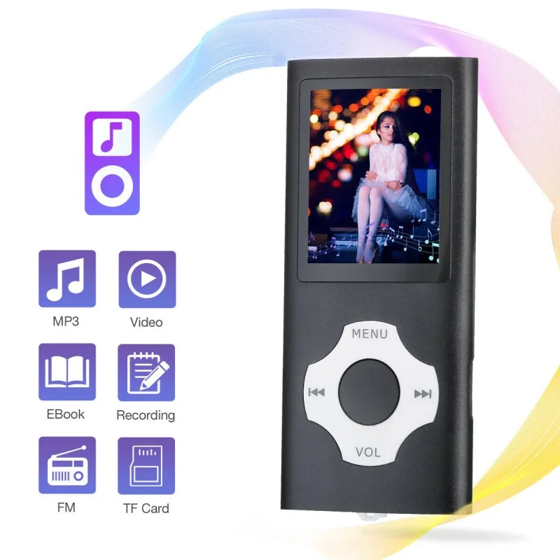 Mp3-плеер из алюминиевого сплава с ЖК-дисплеем 1 8 дюйма и поддержкой TF-карт