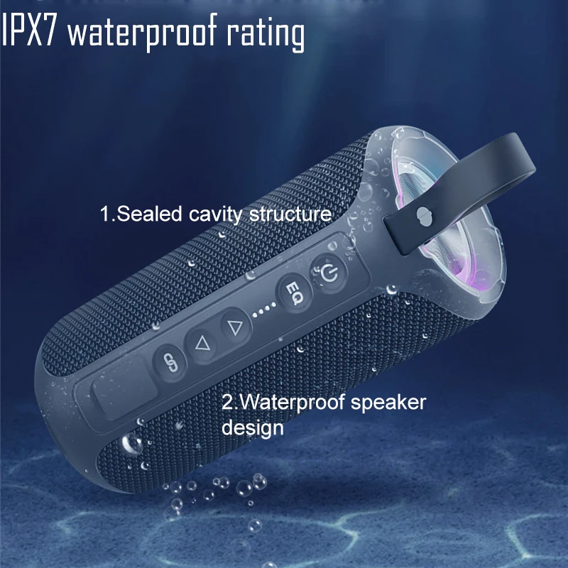 Портативная ткань Loa 40 Вт TWS Bluetooth колонка с DSP Super Bass Parlantes IPX7 Водонепроницаемая Caixa De