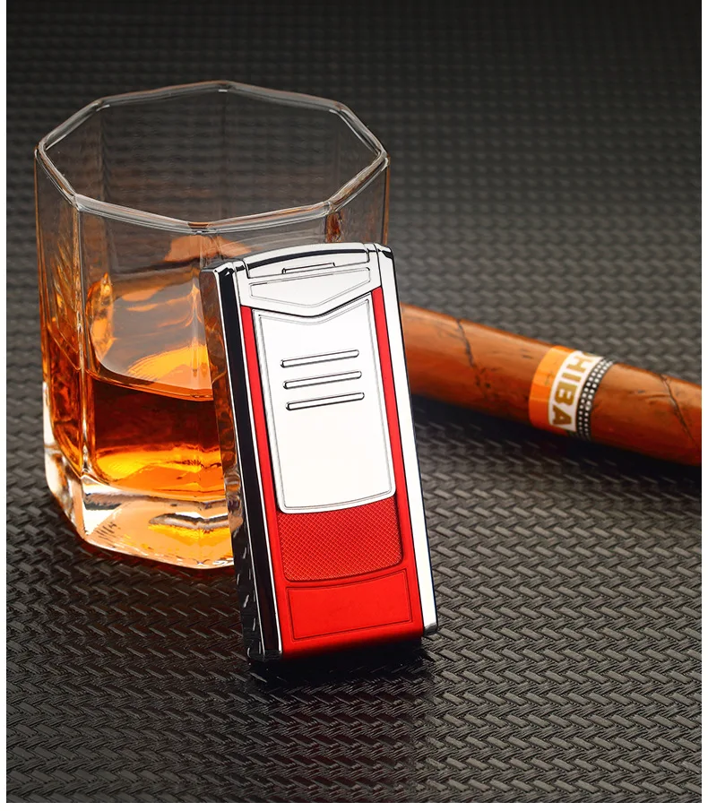 Refillable butane cigarette windproof Torch cigar lighters smoking lighter jet flame Isqueiro cigarette Gas torch lighter