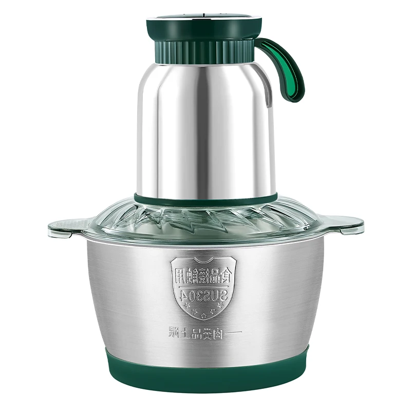 Home Kitchen Electric Meat Grinder & Slicer with Transparent Cover Household Blender & Mincer Chopper