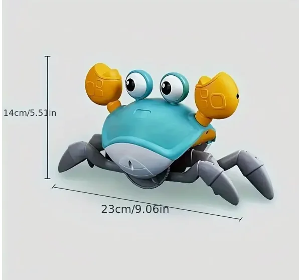 Interactive Crab Toy for Baby Crawling Crab Techno Escape Electronic Toys with Music Toddler Gift