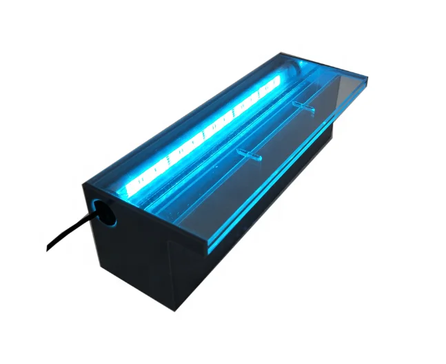 acrylic color changing pool fountain waterfall decoration outdoor water blade curtain swimming pool water spillway