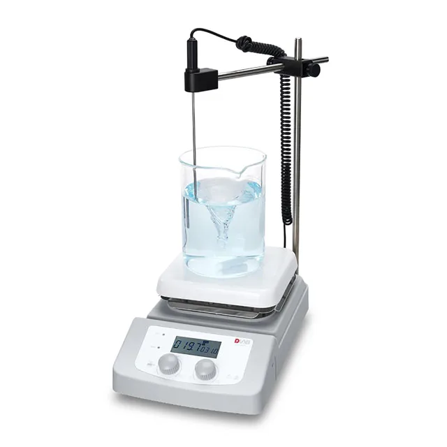DLAB MS-H380 Pro LCD CNC 6-inch Square Plate Heating Magnetic Stirrer