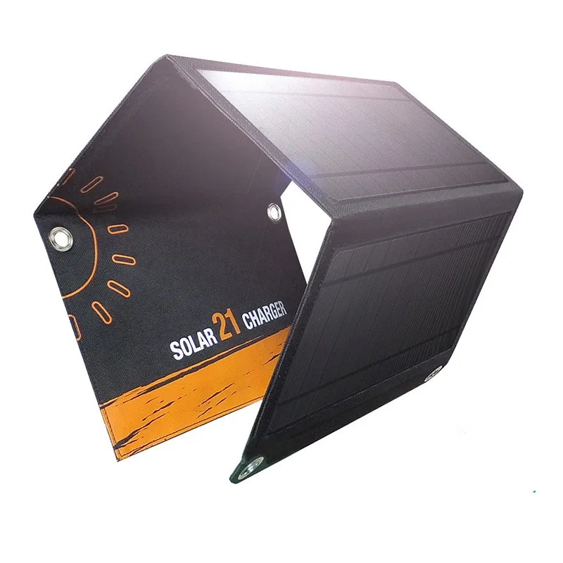 Складное зарядное устройство на солнечной батарее портативное для мобильного телефона солнечная панель сотового ноутбука