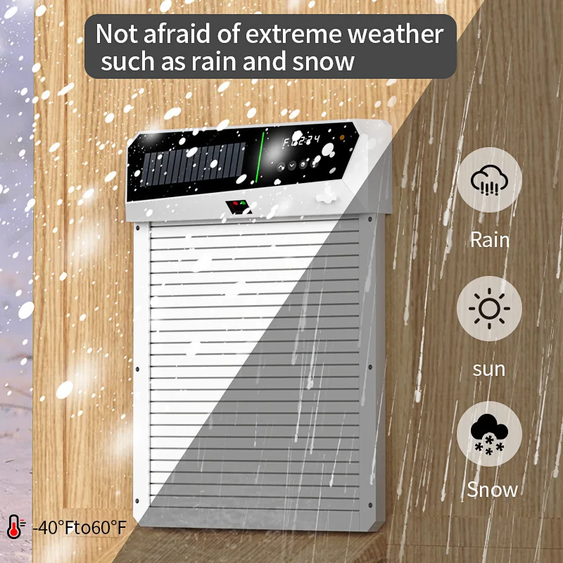 2024 Upgraded Aluminum Alloy Automatic Chicken Coop Door With Light Sensing Chicken Coop Display Timer Control Coop Door