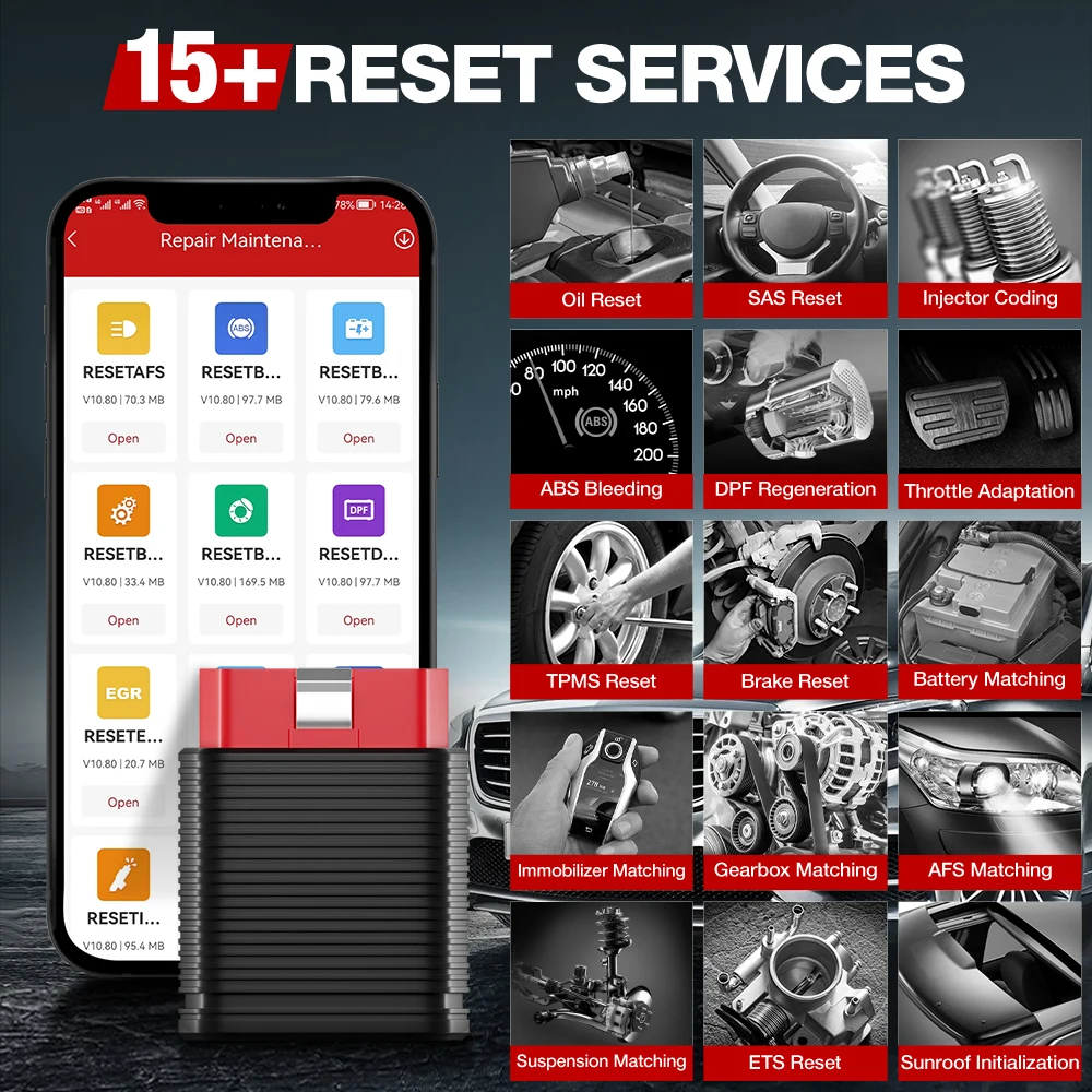 EDIAG MINI ALL System Car Diagnostic Tools 15 Resets ALL OBD2 Scanner Code Reader Read Clear Error Code Oil SAS Resets
