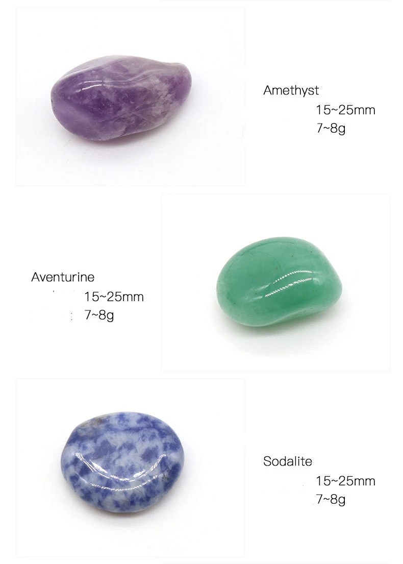 2022 Hot Selling Crystal angel necklace Collection Chakra tumbled polished Stones Set gift box Reiki for Meditation or Ritual
