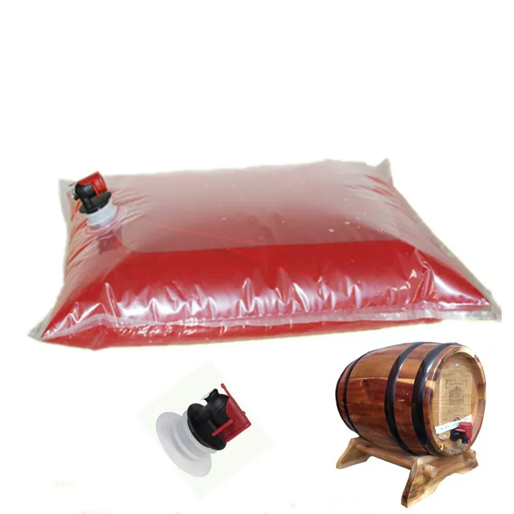 Популярный пластиковый резервуар для сока/объемный пакет в коробке вина сока воды