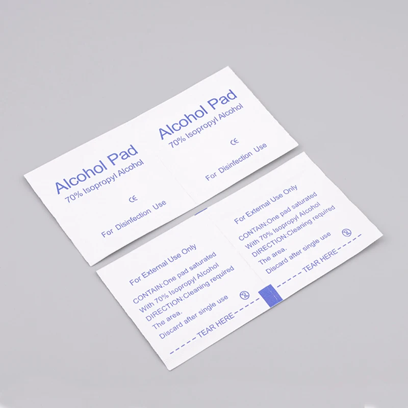 Alcohol Antiseptic Pad Customized Nail Alcohol Wipes for Phone Cleaning