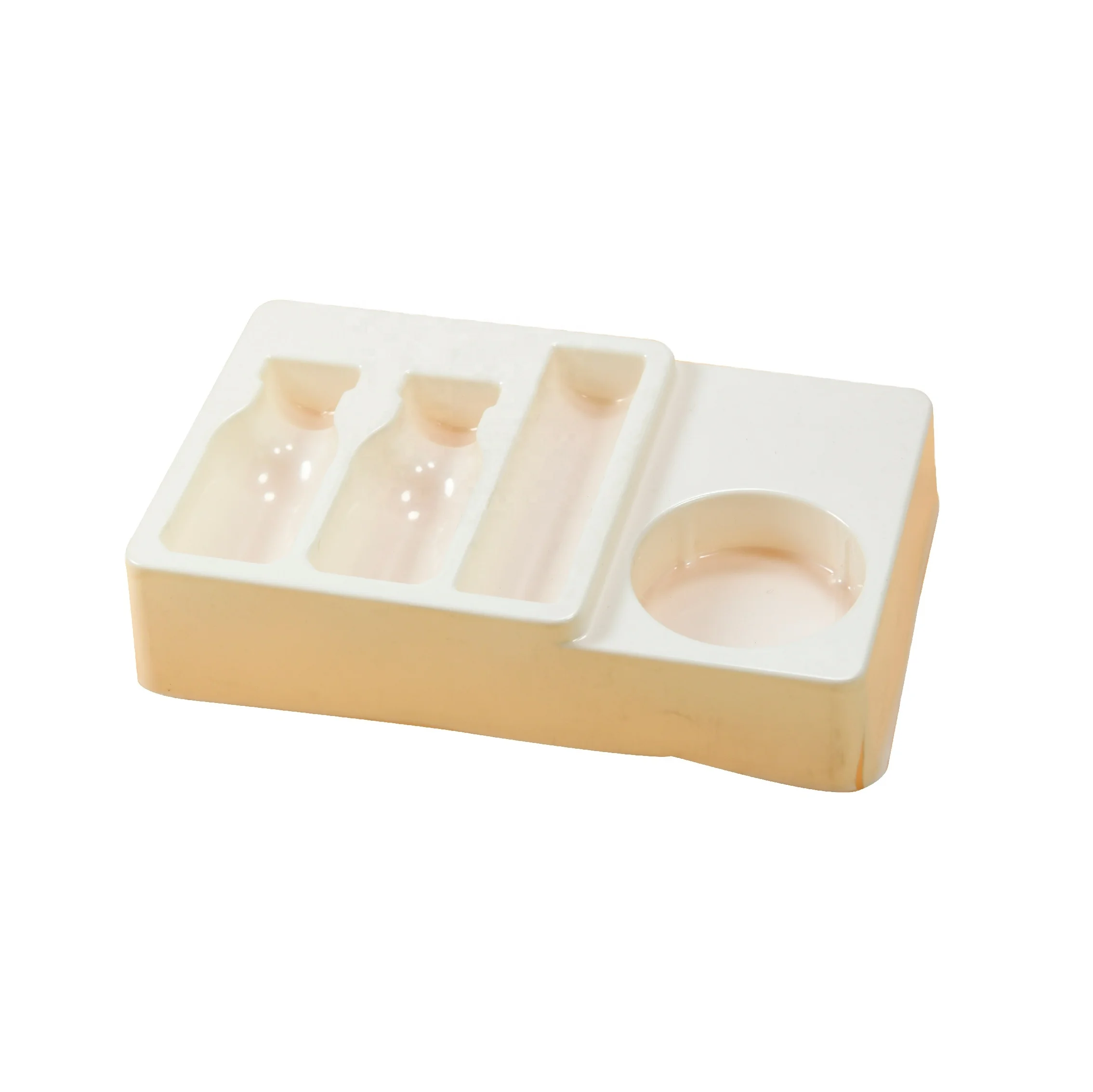 Serving Tray Type Disposable Plastic Tray 550ml Macrowave Plastic Square Shallow Disposable Custom Food Accept Material Origin