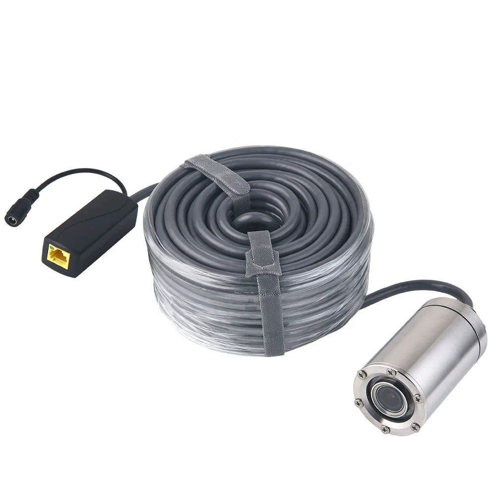 Barlus IP68 Mini lightweight 50mm diameter webcam pool diver can use pipe camera for ROV and RUV  underwater camenra