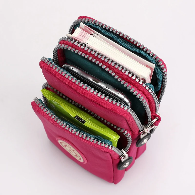 Phone Small Crossbody Bags Customized Cell  Shoulder Pocket Wallet Pouch Mini Mobile Phone Messenger Crossbody Bag for Ladies