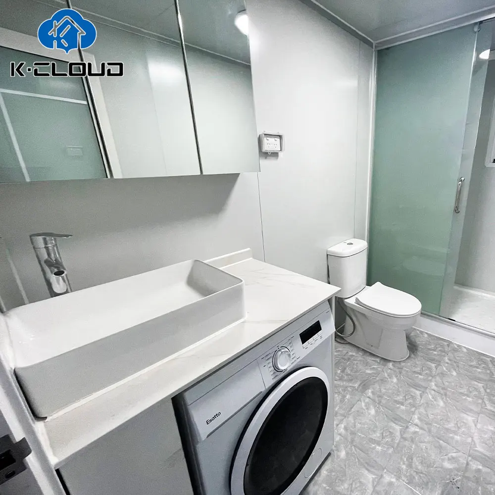 Shipping 20Ft 40Ft Prefab Expandable Container House Steel Portable Prefabricated Villa 2 Bedroom With Bathroom