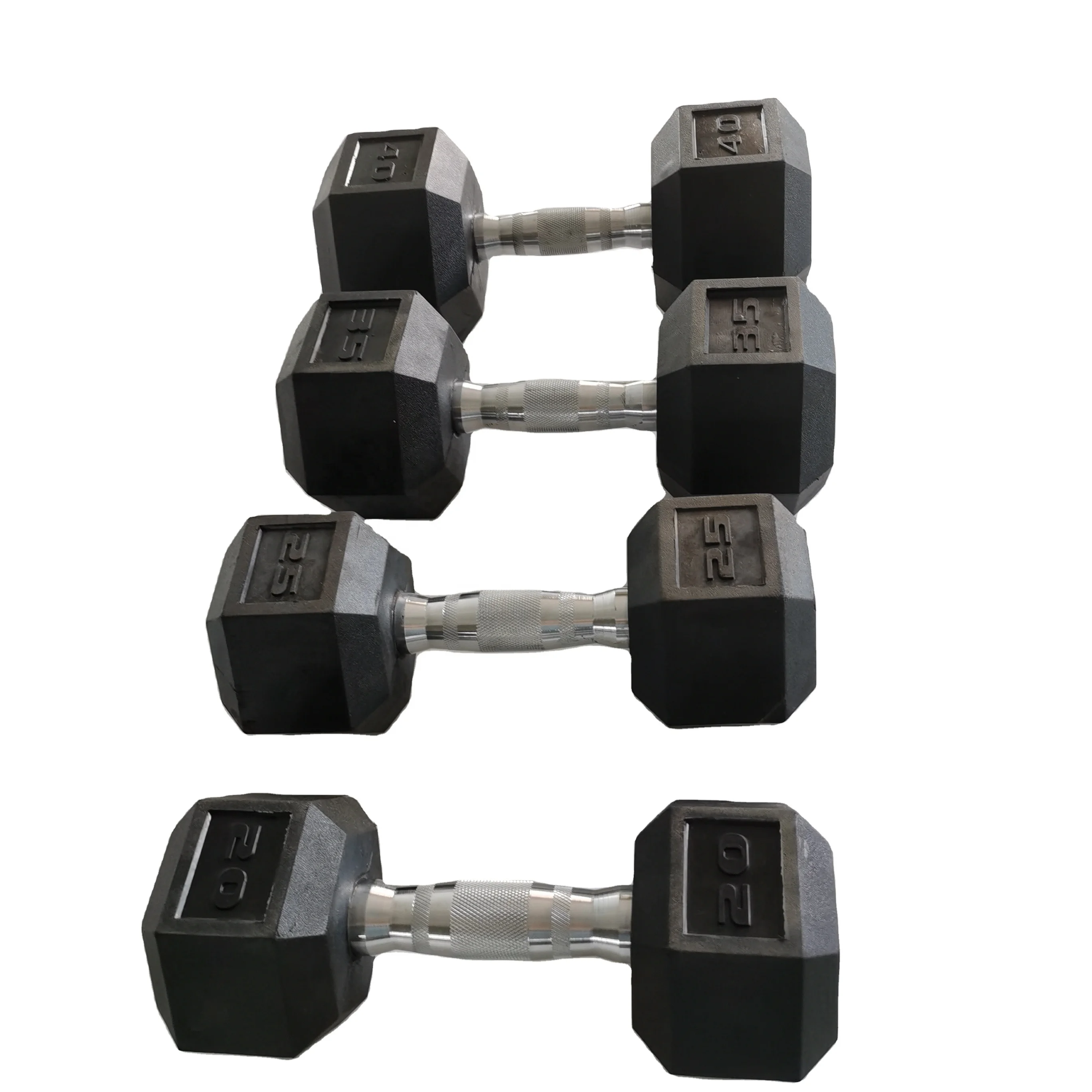 
Fitness Gym Equipment Set Black Nature PVC Coated Hex Gym Dumbbells Sports Direct Weights Dumbbells 