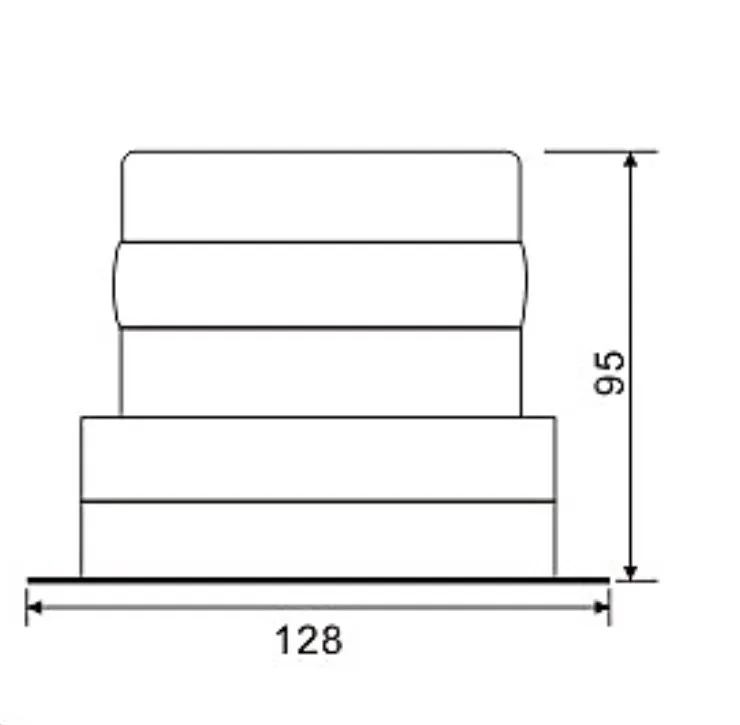 High Quality Hot Sale 5W LED Amber Barricade Warning Light Forklift Light Sightseeing Bus School Bus Bus Flashing Light 10-110V